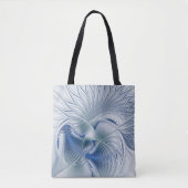 Dynamic Fantasy Abstrakt Blue Tones Fraktal Art Tasche (Vorderseite)