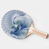 Dynamic Fantasy Abstrakt Blue Tones Fraktal Art Tischtennis Schläger (Seitenansicht)