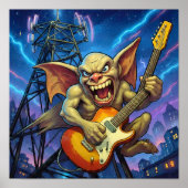 Dynamic Full Color Illustration: Grumpy Gargoyle Poster (Vorne)