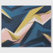 Dynamic Geometric Abstract Art Geschenkpapier (Flach)