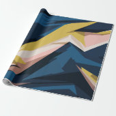 Dynamic Geometric Abstract Art Geschenkpapier (Ungerollt)