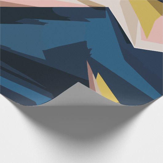Dynamic Geometric Abstract Art Geschenkpapier (Ecke)