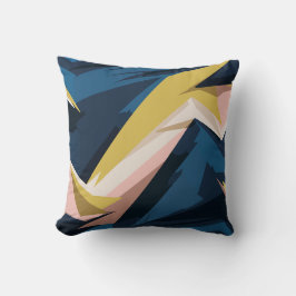 Dynamic Geometric Abstract Art Kissen