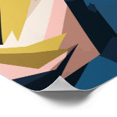 Dynamic Geometric Abstract Art Poster (Ecke)