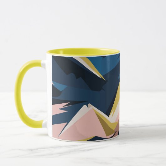 Dynamic Geometric Abstract Art Tasse (Links)