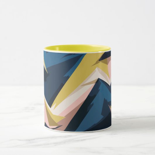 Dynamic Geometric Abstract Art Tasse (Zentrum)