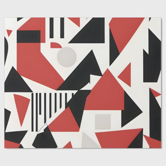 Dynamic Geometric Abstraction Geschenkpapier (Flach)