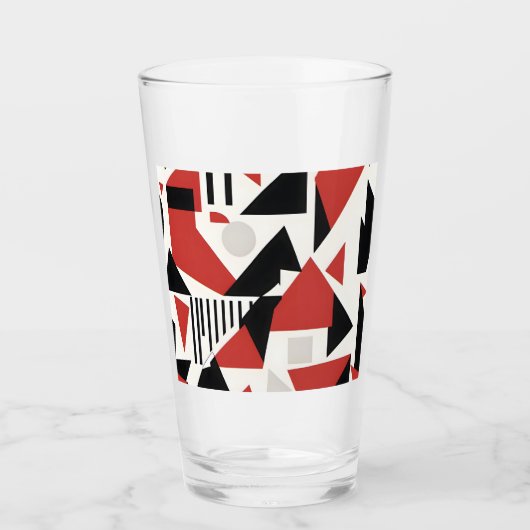 Dynamic Geometric Abstraction Glas (Vorderseite)