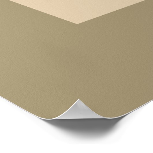 Dynamic Geometric Fusion - Rot, Schwarz und Beige Poster (Ecke)