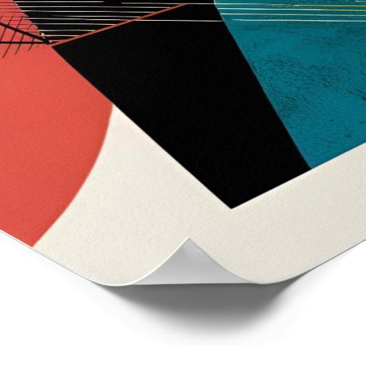 Dynamic Geometry Collision Poster (Ecke)