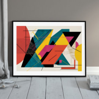 Dynamic Geometry Collision Poster