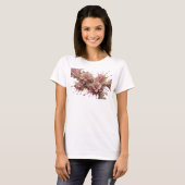 Dynamic Gold ABSTRACT ART Design T-Shirt (Vorne ganz)