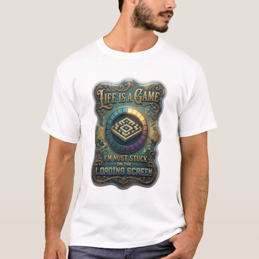 Dynamic Gold LIFE IS A GAME T-Shirt (Vorderseite)