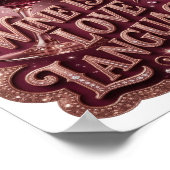 Dynamic Gold WEIN IST MEINE LIEBESSPRACHE Poster (Ecke)