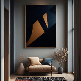 Dynamic Golden Fragments Leinwanddruck