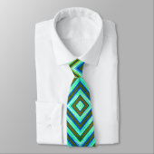 Dynamic Green Design für Neck Tie Krawatte (Gebunden)