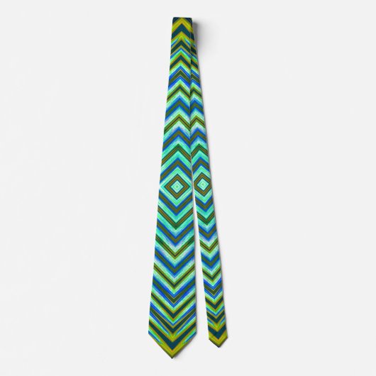 Dynamic Green Design für Neck Tie Krawatte (Vorderseite)