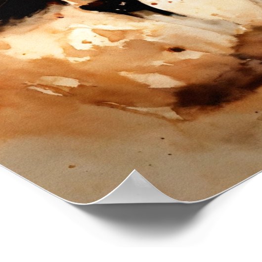 Dynamic Horseback Ride Wall Poster" Poster (Ecke)