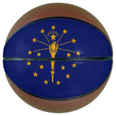 Dynamic Indiana State Flag Graphic on a Basketball (Vorderseite)
