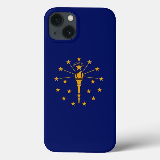 Dynamic Indiana State Flag Graphic on a Case-Mate iPhone Hülle (Rückseite)