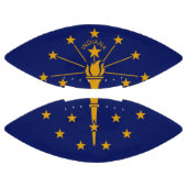 Dynamic Indiana State Flag Graphic on a Football (Paneele)