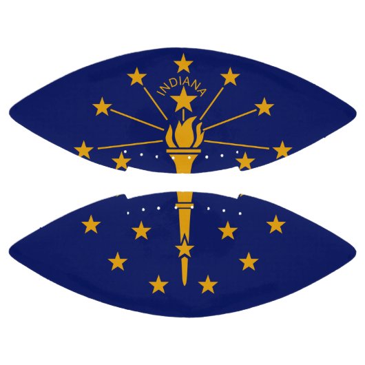 Dynamic Indiana State Flag Graphic on a Football (Paneele)