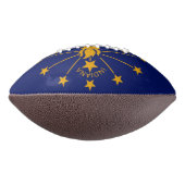 Dynamic Indiana State Flag Graphic on a Football (Gedreht 90)