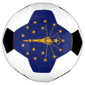 Dynamic Indiana State Flag Graphic on a Fußball (Gedreht)