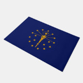 Dynamic Indiana State Flag Graphic on a Fußmatte (Schrägansicht)