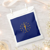 Dynamic Indiana State Flag Graphic on a Geschenktütchen (Ausgeschnitten)