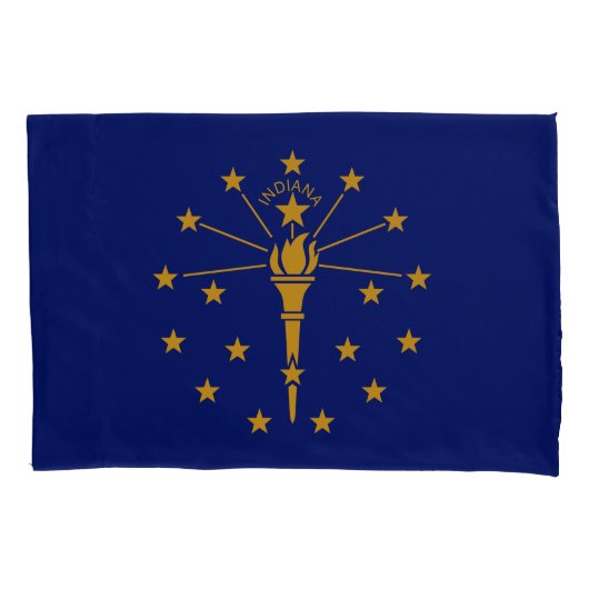 Dynamic Indiana State Flag Graphic on a Kissenbezug (Vorderseite)