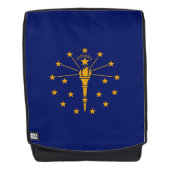 Dynamic Indiana State Flag Graphic on a Rucksack (Vorderseite)