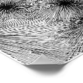 Dynamic Ink Splatter Abstract Coloring Page Poster (Ecke)