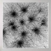 Dynamic Ink Splatter Abstract Coloring Page  Poster (Vorne)