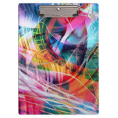 Dynamic Lines Abstraction Klemmbrett (Vorderseite)