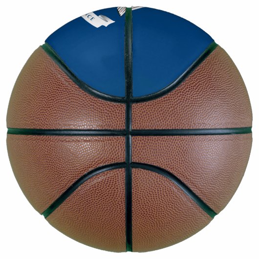 Dynamic Louisiana State Flag Graphic auf einer Basketball (Rechts)