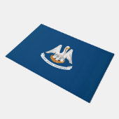 Dynamic Louisiana State Flag Graphic auf einer Fußmatte (Schrägansicht)