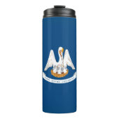 Dynamic Louisiana State Flag Graphic auf einer Thermosbecher (Vorderseite)