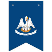 Dynamic Louisiana State Flag Graphic auf einer Wimpelkette (Dritte Fahne)