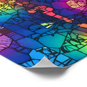 Dynamic Luminous Abstract Art Wall Decor Print Poster (Ecke)