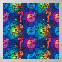 Dynamic Luminous Abstract Art Wall Decor Print