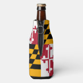 Dynamic Maryland State Flag Graphic on a Flaschenkühler (Flasche Rückseite)
