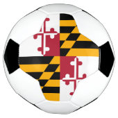 Dynamic Maryland State Flag Graphic on a Fußball (Gedreht)