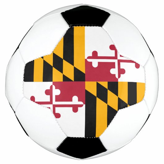 Dynamic Maryland State Flag Graphic on a Fußball (Vorderseite)