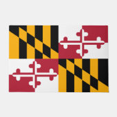 Dynamic Maryland State Flag Graphic on a Fußmatte (Vorderseite)