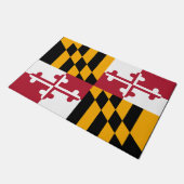 Dynamic Maryland State Flag Graphic on a Fußmatte (Schrägansicht)