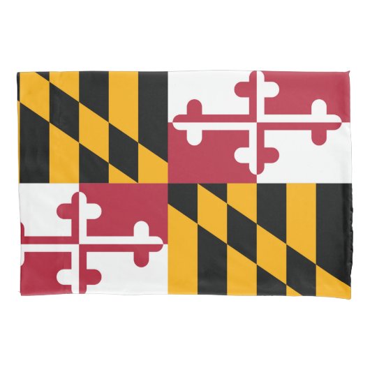 Dynamic Maryland State Flag Graphic on a Kissenbezug (Vorderseite)