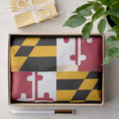 Dynamic Maryland State Flag Graphic on a Seidenpapier (Geschenk)
