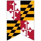 Dynamic Maryland State Flag Graphic on a Wimpelkette (Dritte Fahne)