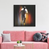 Dynamic Motion Blur Abstract Figure Art Leinwanddruck (Insitu (Wohnzimmer))